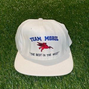 Vintage Mobil racing SnapBack hat